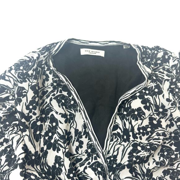 Max Studio London Georgette Ditsy Floral Print Tiered Dress Size XS - Picture 6 of 9